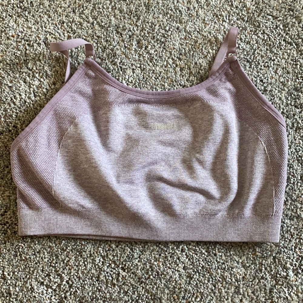 Gym shark size M light pink sports bra